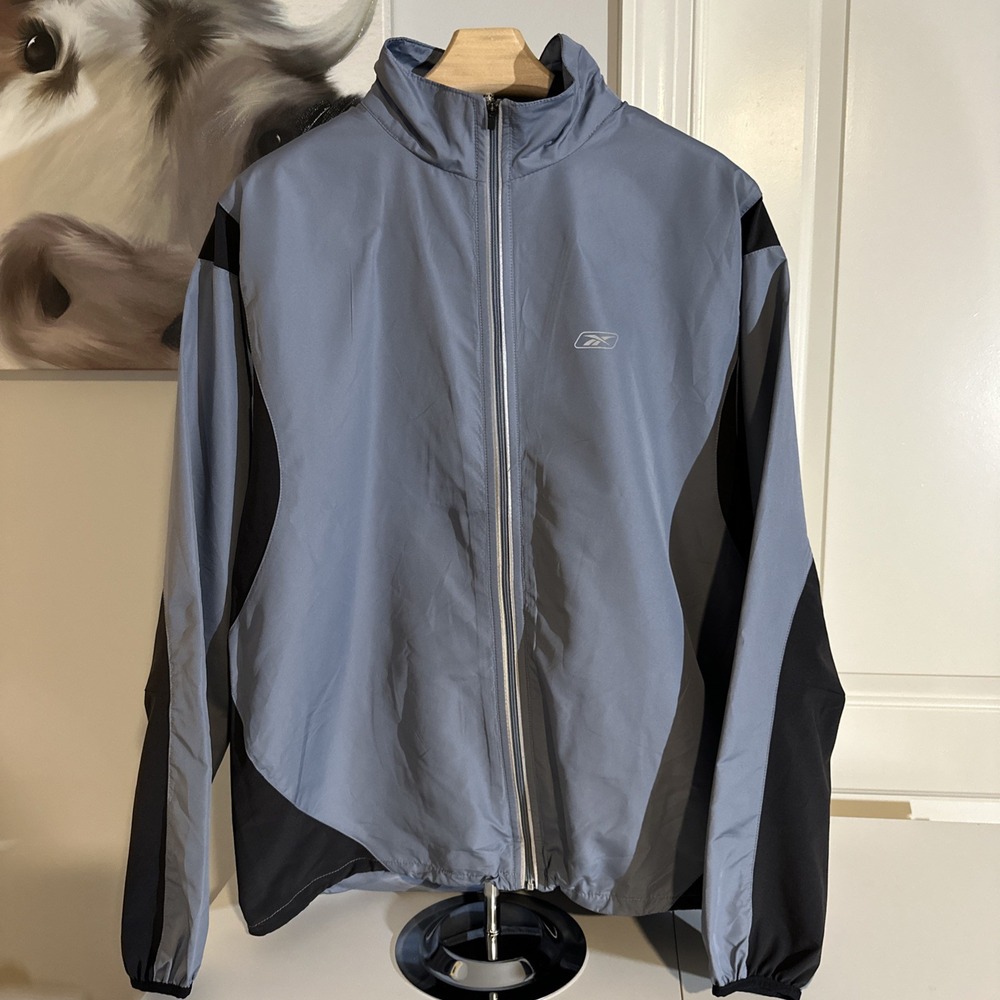Reebok Men's Athletic Lightweight Jacket Size Large Gray